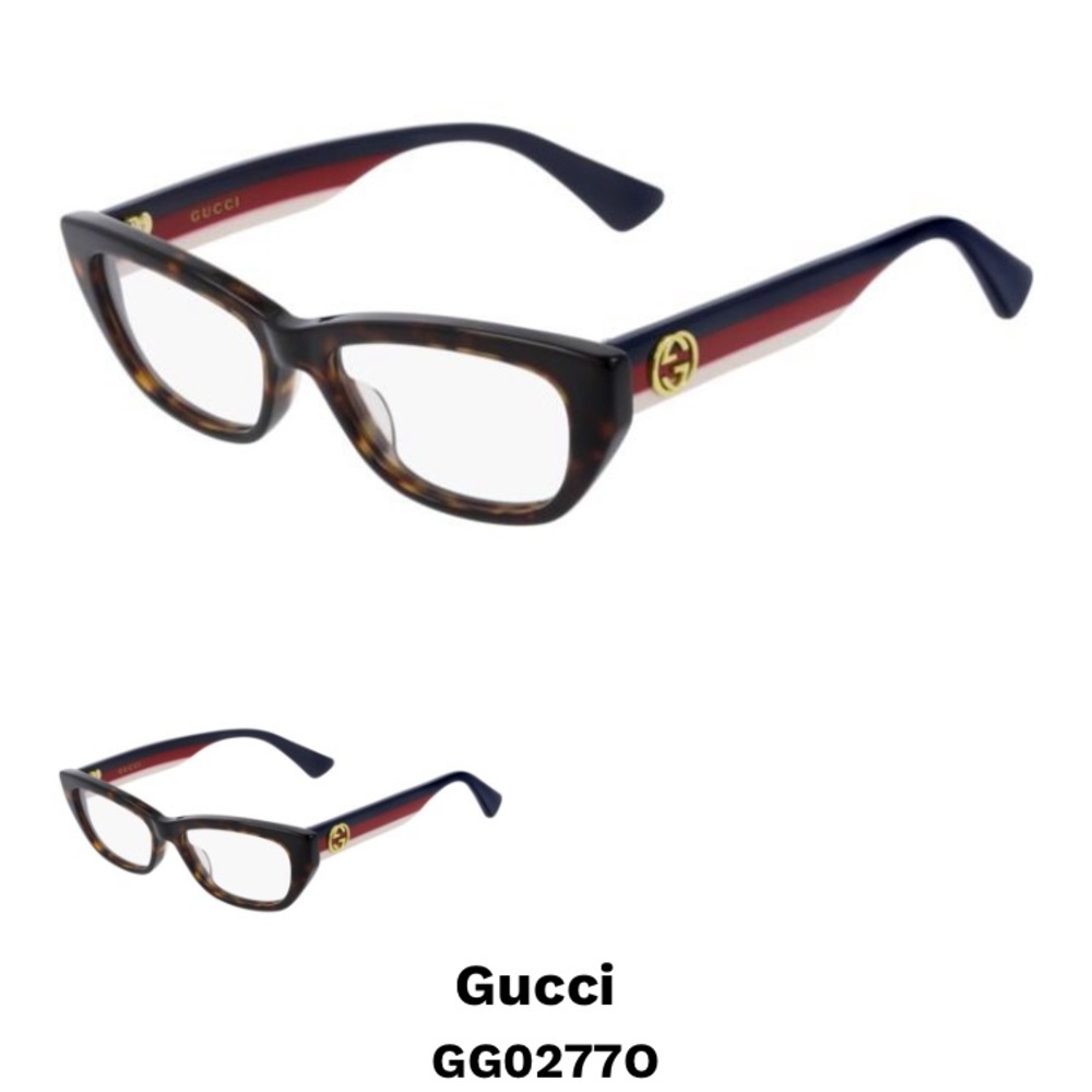 Authentic Gucci frames with case and dust bag